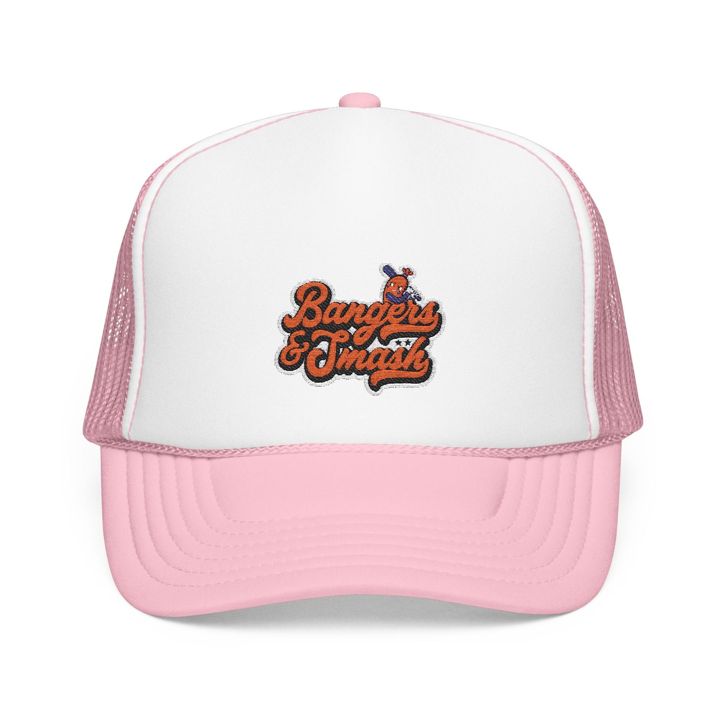 Bangers & Smash Foam Trucker Hat - Stylish Embroidered Cap for Everyday Wear