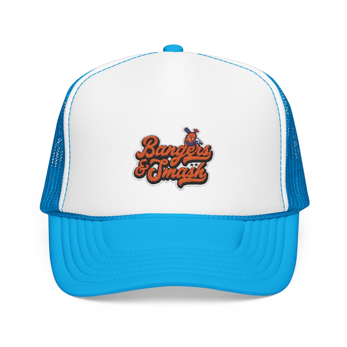 Bangers & Smash Foam Trucker Hat - Stylish Embroidered Cap for Everyday Wear