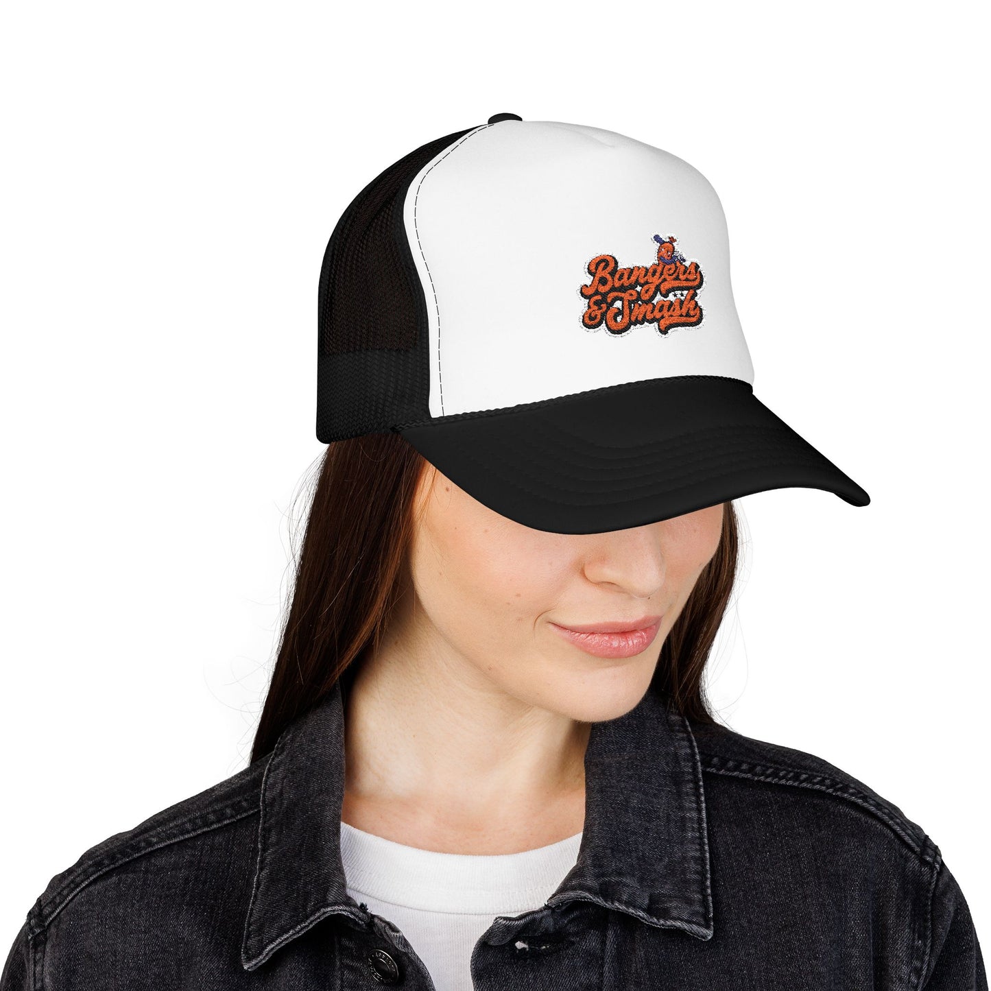 Bangers & Smash Foam Trucker Hat - Stylish Embroidered Cap for Everyday Wear
