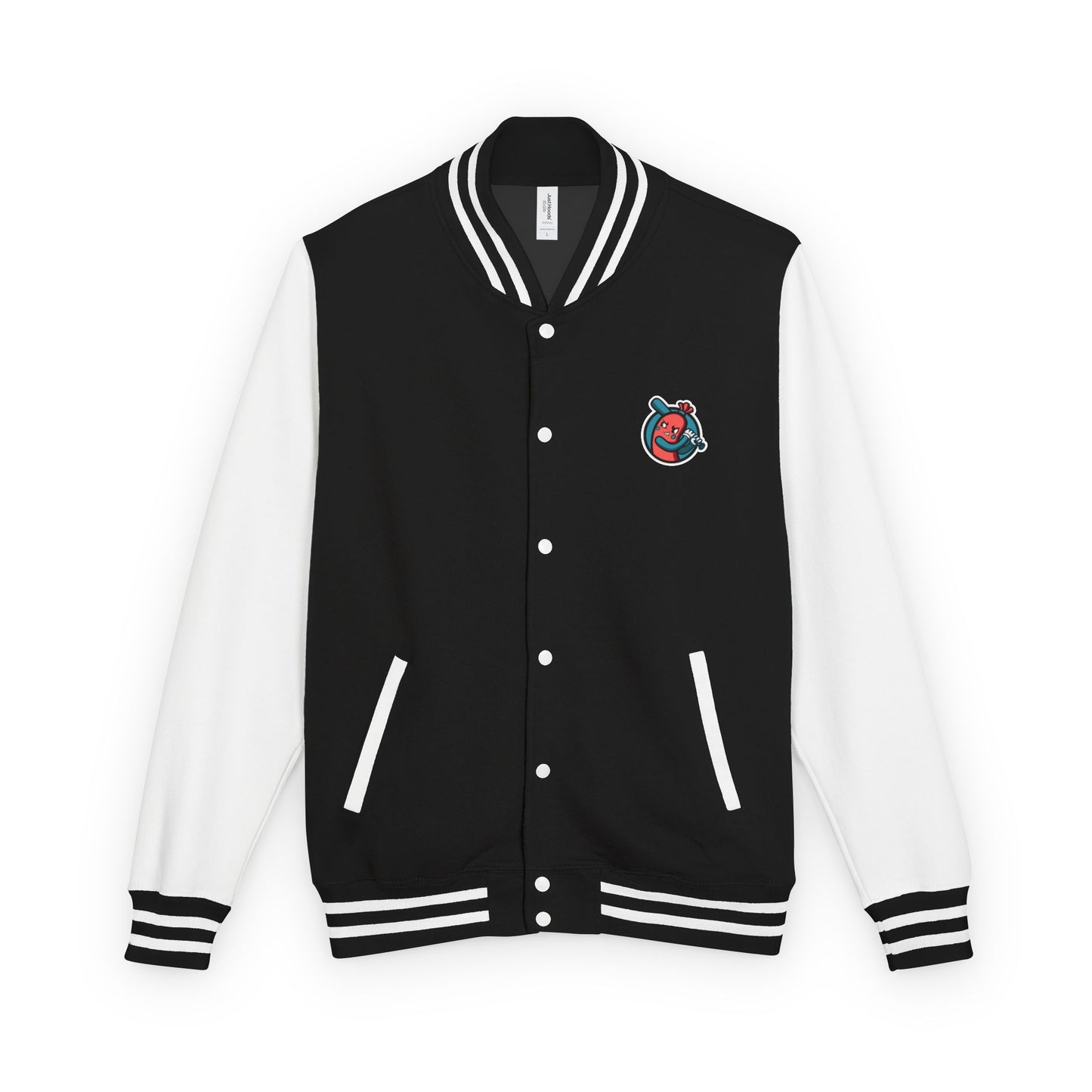 Unisex Heavyweight Letterman Jacket - Bangers & Smash Pink Logo
