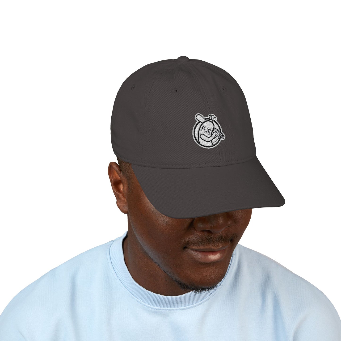 Eco-Friendly Embroidered Baseball Cap - Bangers & Smash monotone