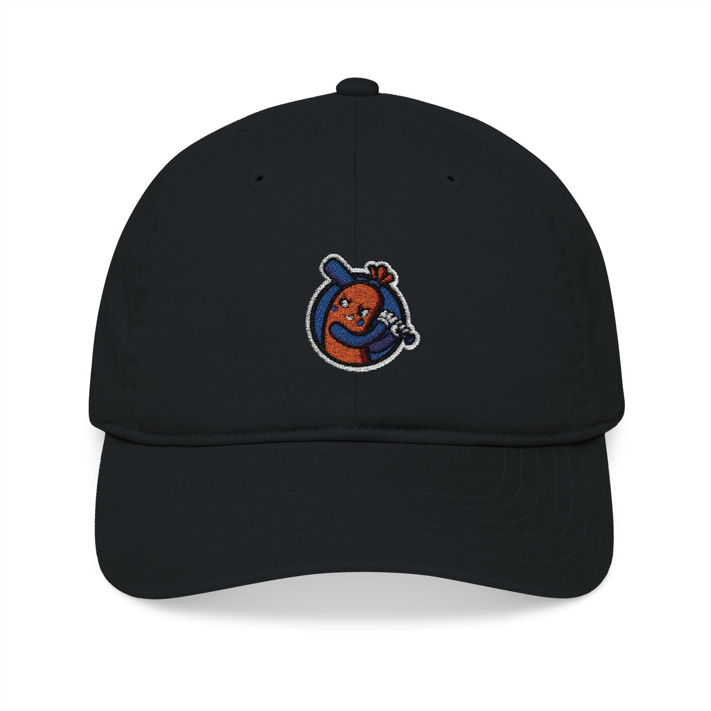 Organic Embroidered Baseball Cap - Bangers & Smash Logo