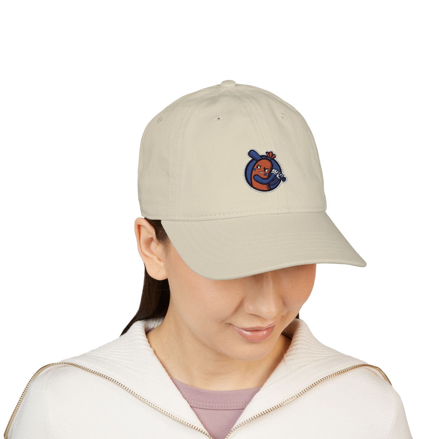 Organic Embroidered Baseball Cap - Bangers & Smash Logo