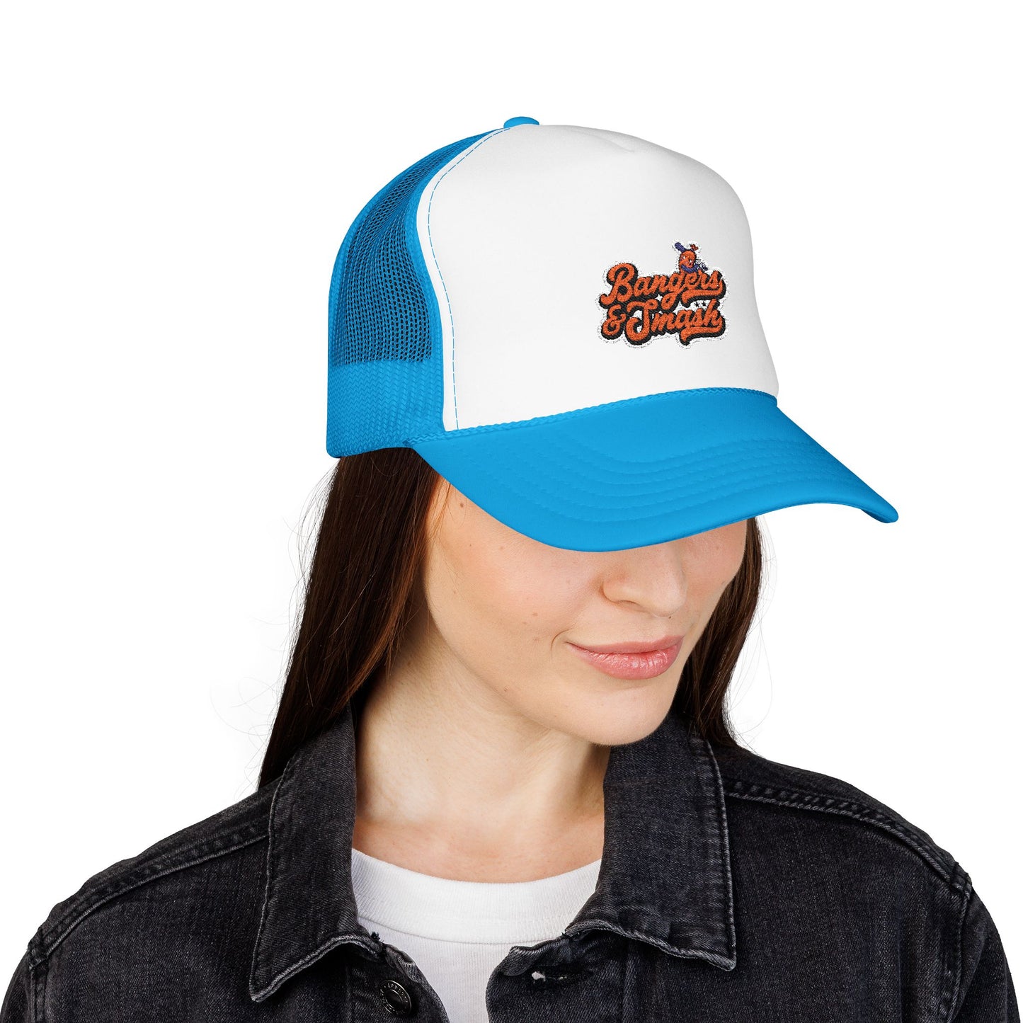 Bangers & Smash Foam Trucker Hat - Stylish Embroidered Cap for Everyday Wear