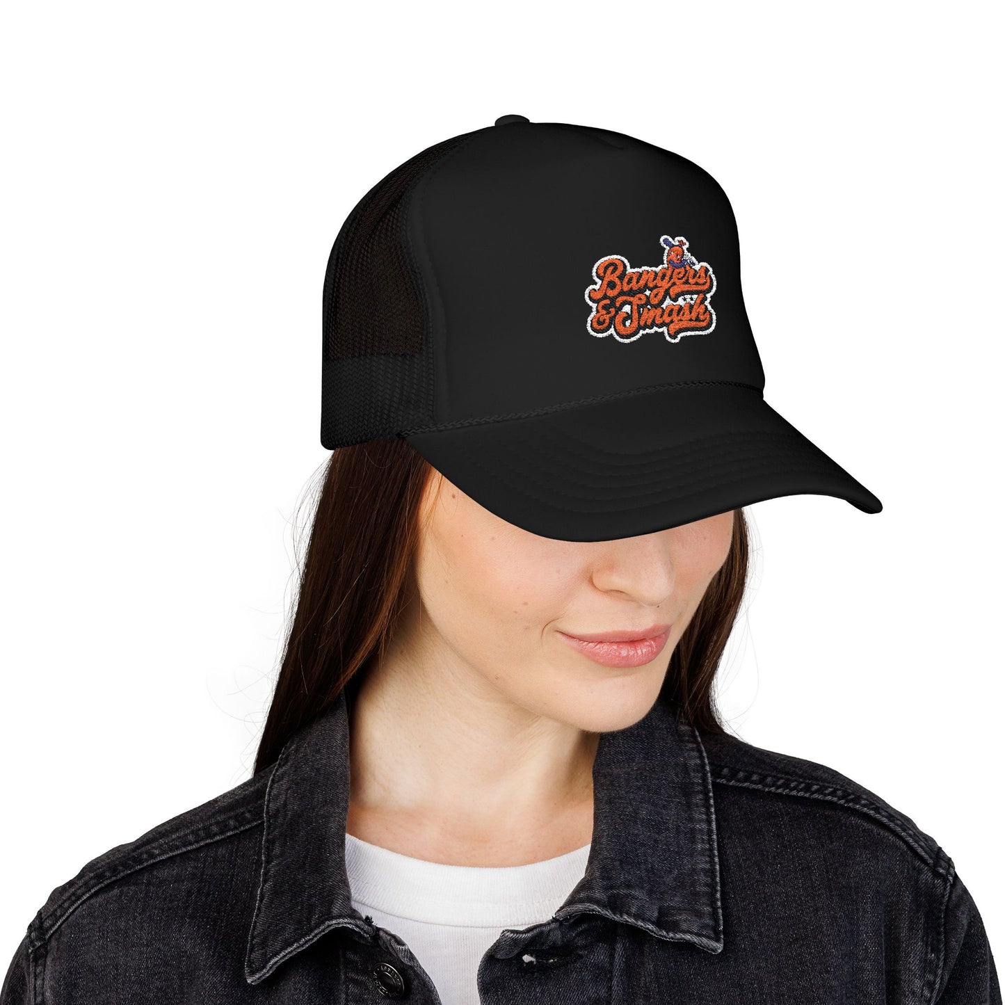 Bangers & Smash Foam Trucker Hat - Stylish Embroidered Cap for Everyday Wear