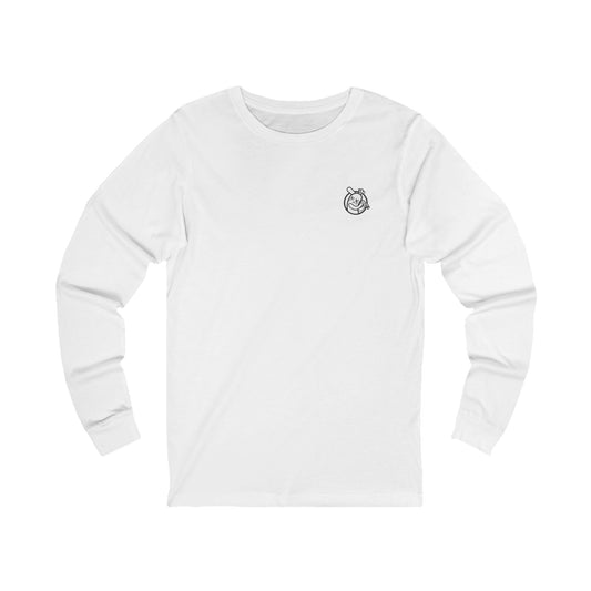 Unisex Jersey Long Sleeve Tee - Bangers & Smash Black and white logo