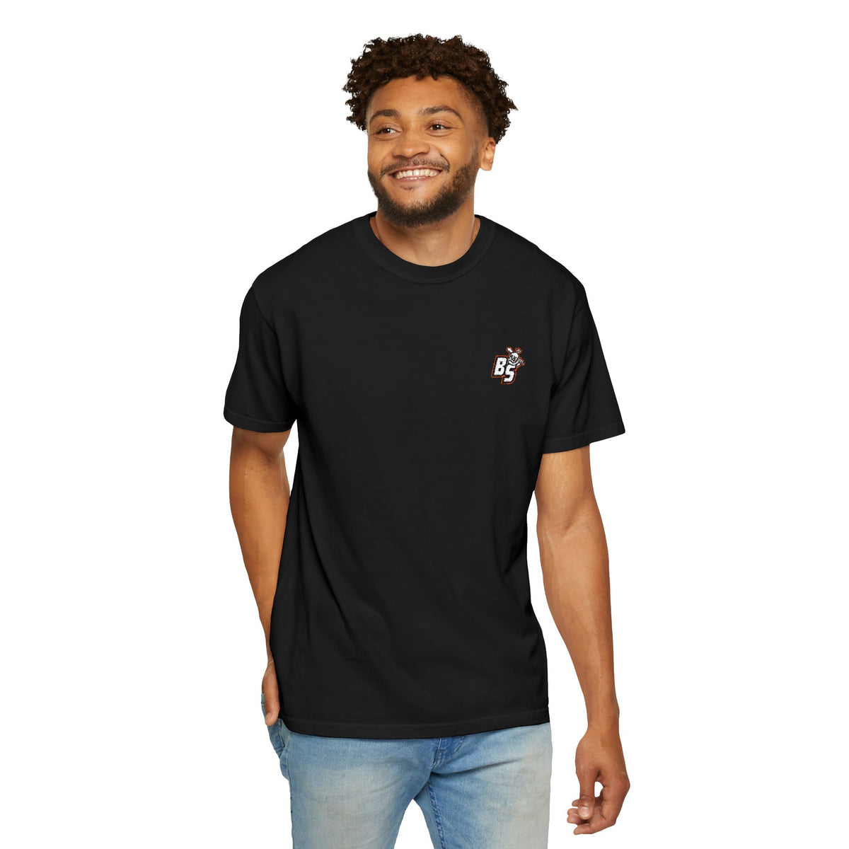 BS Logo Chest T-Shirt — Retro Skate Graphic Tee