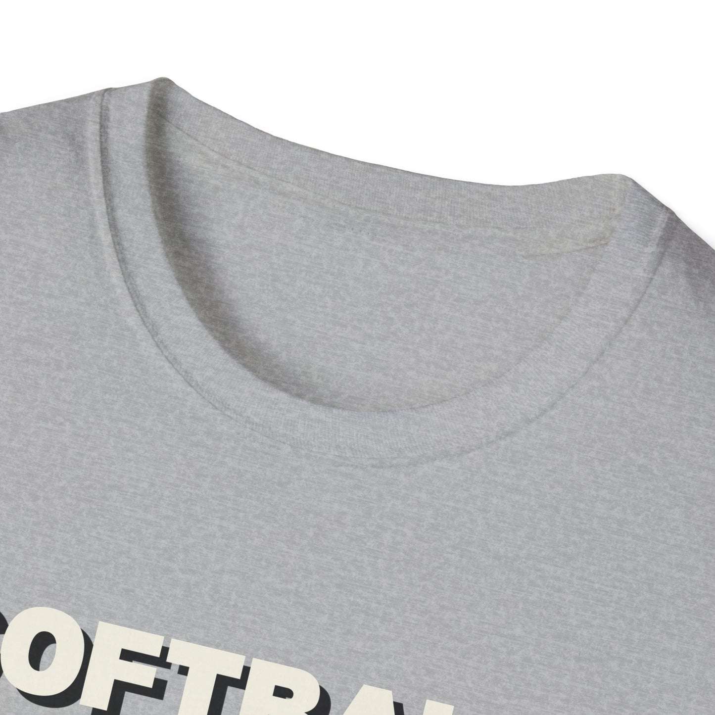 Softball Is Life Drop Shadow Design