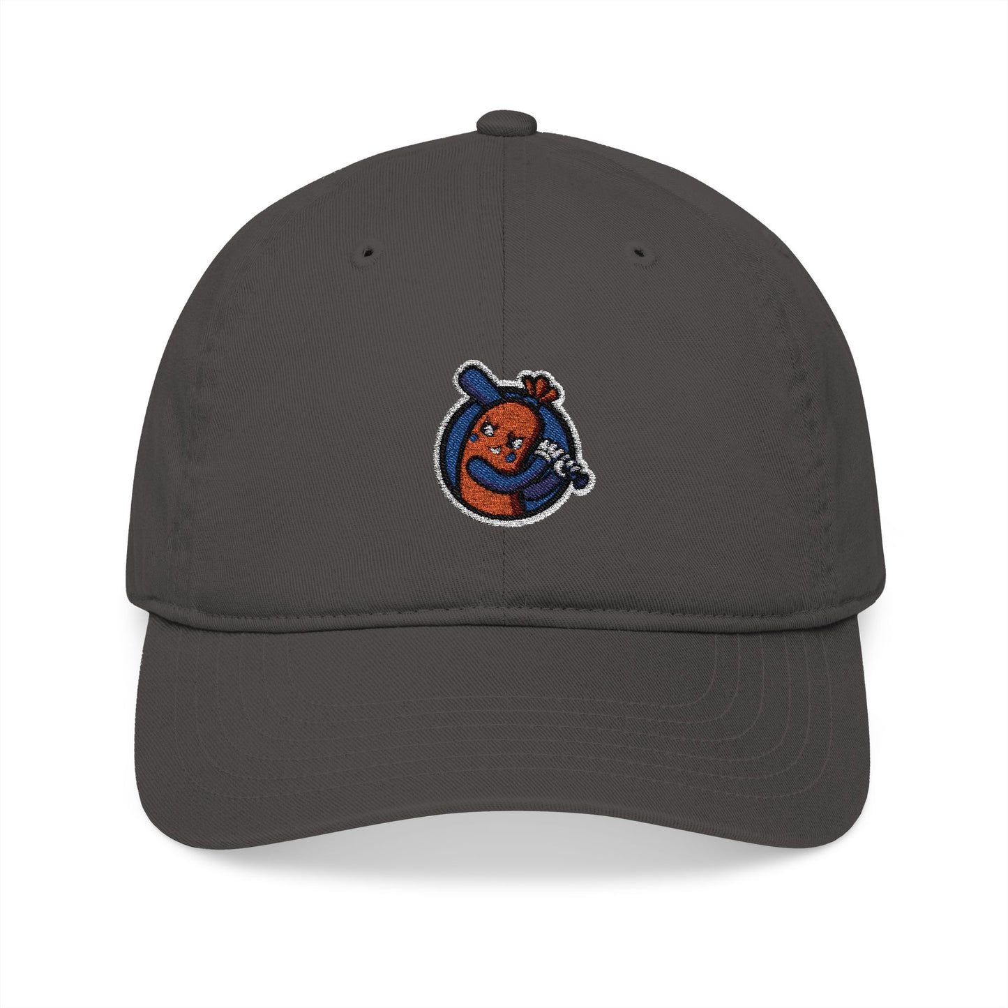 Organic Embroidered Baseball Cap - Bangers & Smash Logo