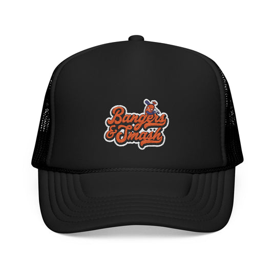Bangers & Smash Foam Trucker Hat - Stylish Embroidered Cap for Everyday Wear