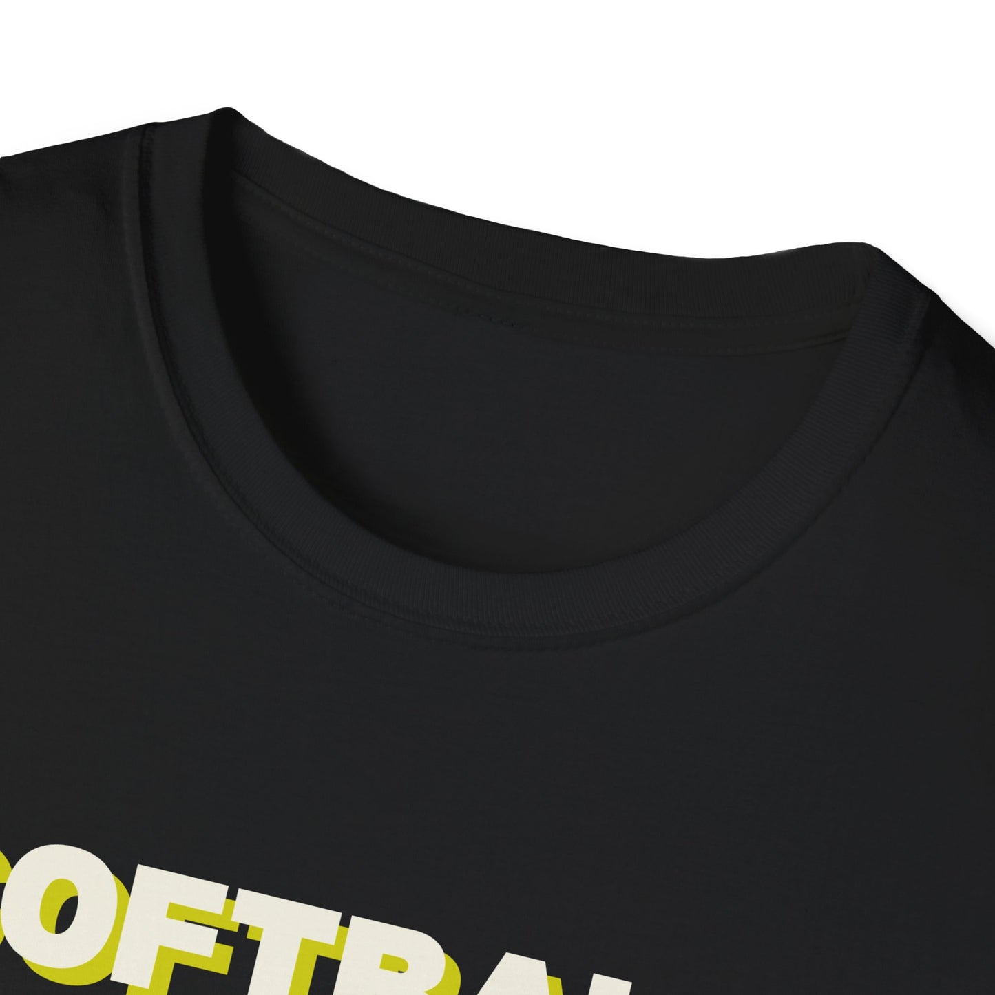Softball Is Life Drop Shadow Design